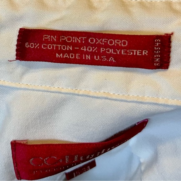15-34 CC Hughes white pin point Oxford button down Shirt - Picture 4 of 10